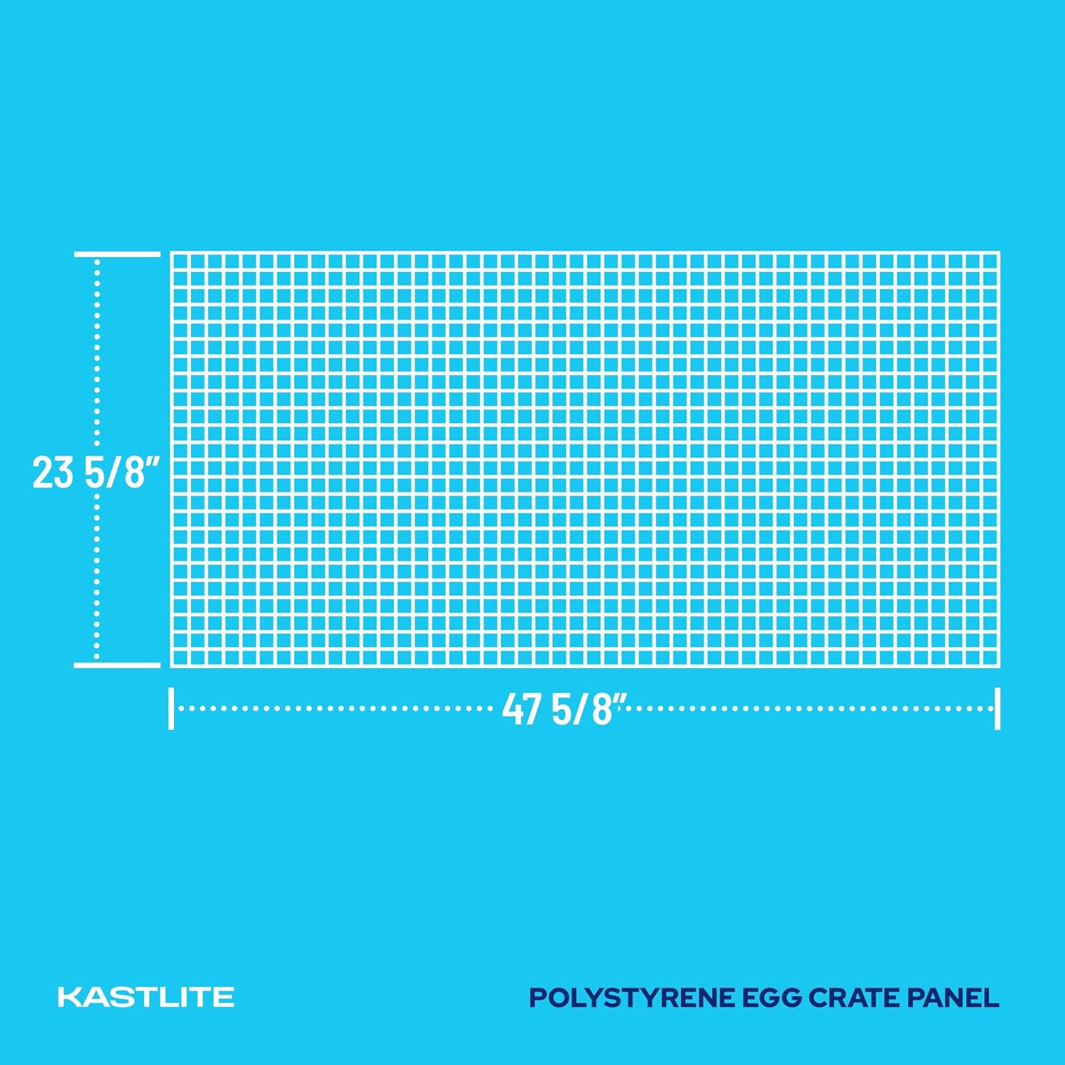 KastLit Eg Crat Pane 8-Pac i Whit Polystyren 2 5/8 4 5/8 wit 1/2inc 1/2inc 3/8inc Cel Siz Manufacture b America Louve Ceilin Ligh Covers HVA Grilles Aquariu Eggcrates