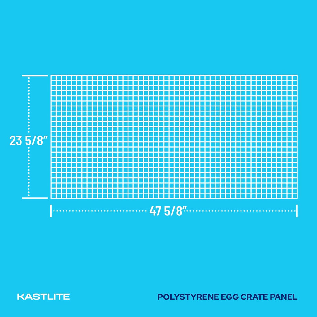 KastLit Eg Crat Pane 8-Pac i Blac Polystyren 2 5/8 4 5/8 wit 1/2inc 1/2inc 3/8inc Cel Siz Manufacture b America Louve Ceilin Ligh Covers HVA Grilles Aquariu Eggcrates