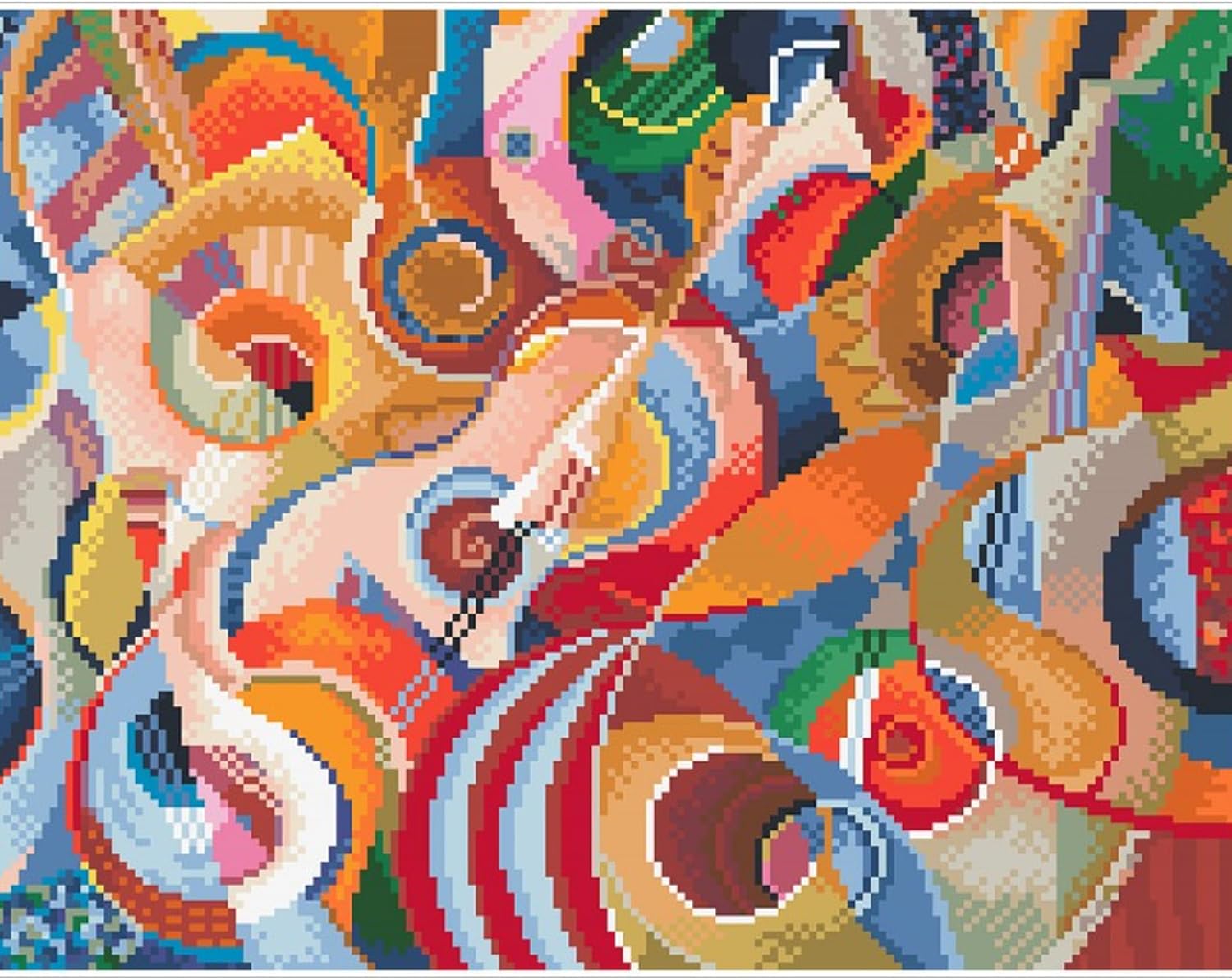 DIAMON DOT Symphon Musi Diamon Paintin Kit fo Adult Diamon Ar Kit Relaxin Creativ Craf Ki wit Dot Gem 14inchx18inch