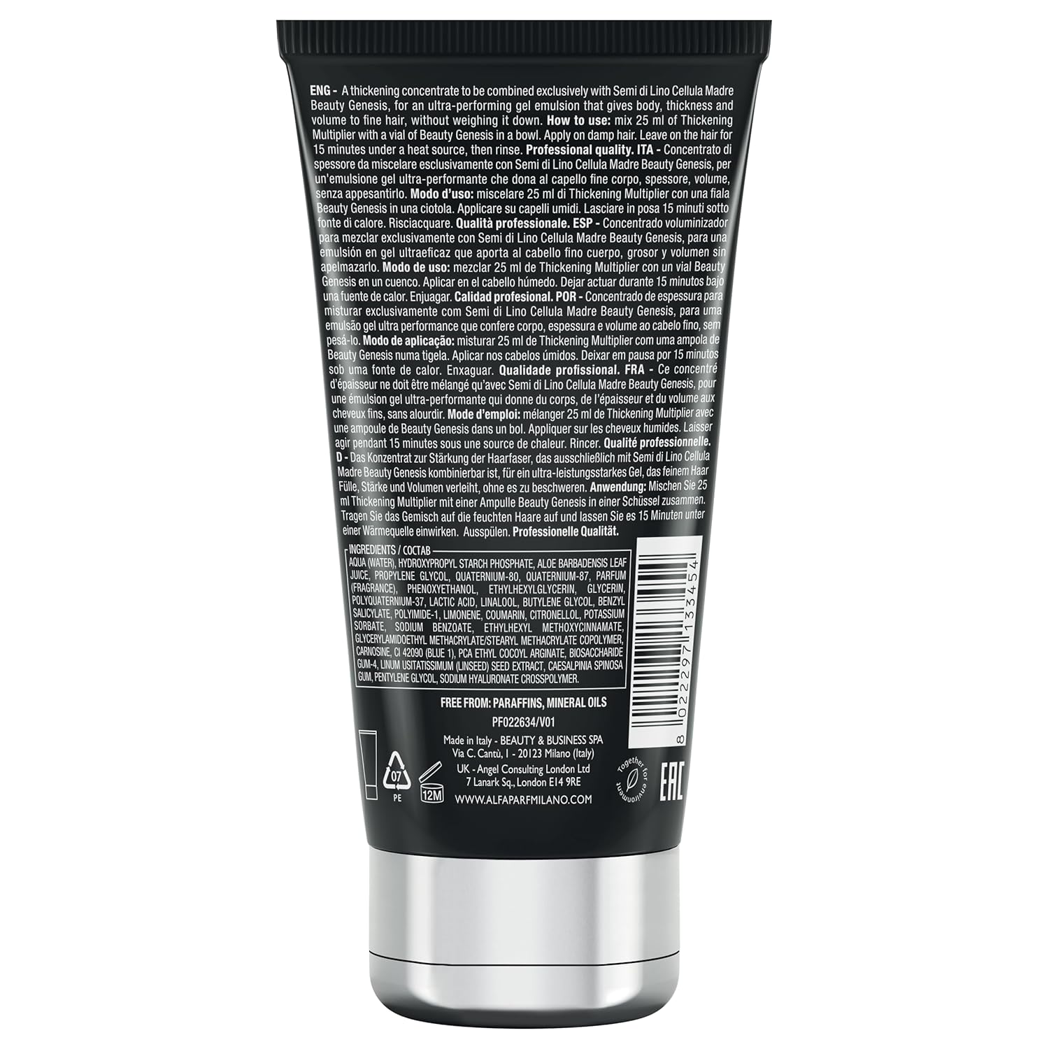 ALFAPAR MILAN Sem d Lin Sublim Cellul Madr Thickenin Multiplie fo Fin Hai Add Bod an Volum fo Beautifull Health Hai Protect an Enhance Cosmeti Colo (5.0 fl oz.)
