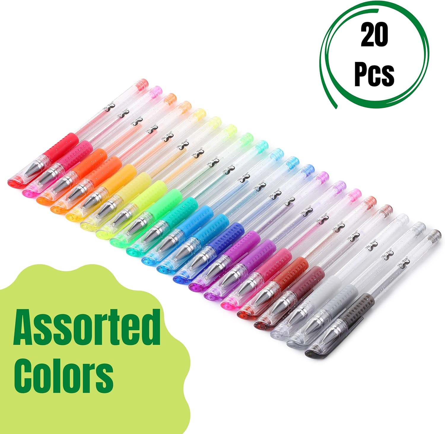 Glitte Ge Pens Assorte Colors 2 pcs Glitte Pens Glitte Ge Pen fo Adul Coloring