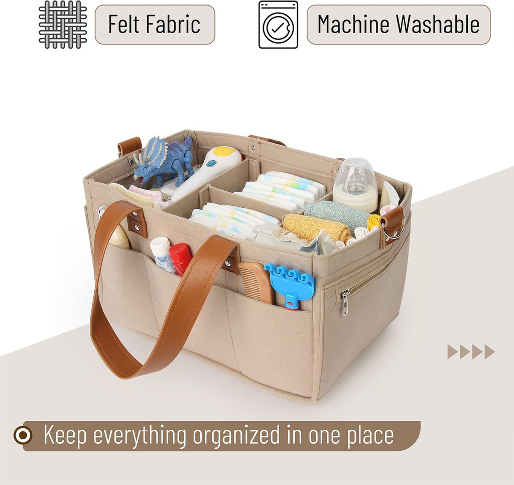 Bab Diape Cadd Organizer Leathe Strap Bab Organizer Ca Diape Caddy