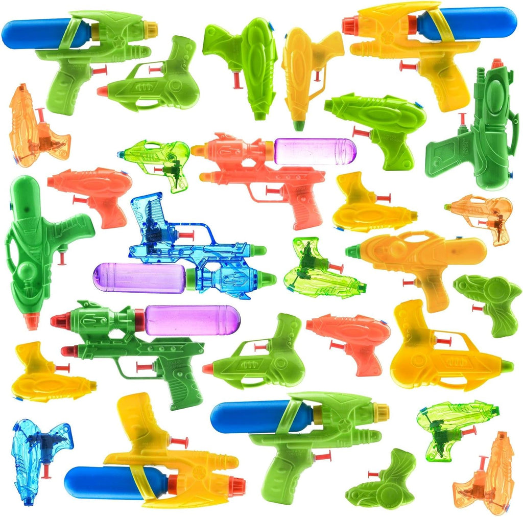 Prexte Wate Gun fo Kid Adults 30p Powerfu Squir Gun Bulk Blaste Gun/Pistol Watergu Poo Play Wate Shooters Outdoo Indoo Comb Se o Aqu Gu Bulk Squir Toy