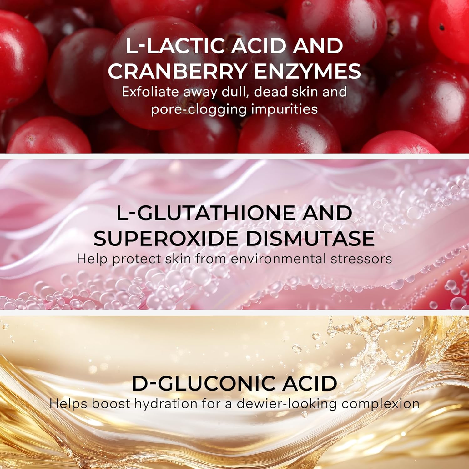 COSMEDI Pur Enzyme Cranberr Exfoliatin Facia Mas Skincar Nutrient-Ric Hydratin Fac Mas fo Dr Dul Ski Gentl Exfoliate Soften fo Plumper Radian Glo 6  oz