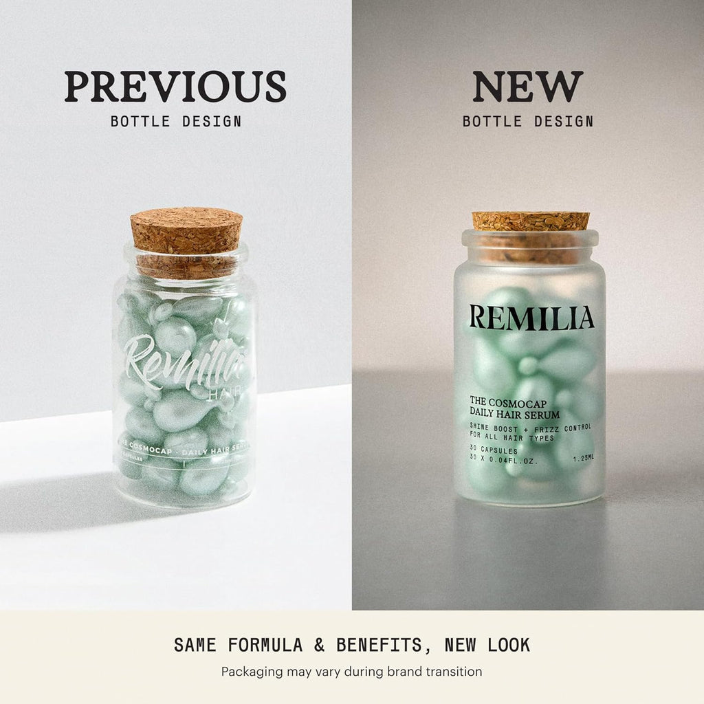Remili Hai Kerati Hai Capsule wit Pro-Vitami B Nourishin Leave-I Hai Seru fo Smoothness Shin Hydratio 3 Softge Capsules