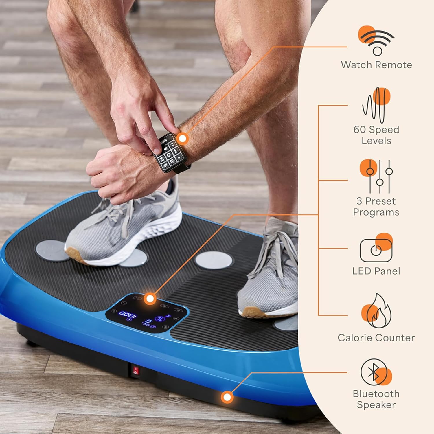 Lifepro Rumblex 4D Vibration Plate Exercise Machine with Triple Motor Oscillation, Linear, and Pulsation ¨C Advanced 4D Vibration Technology for Whole Body Fitness, Weight Loss and Recovery at Home