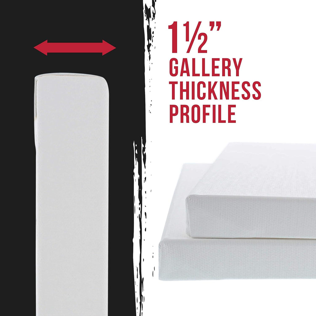 U.S Ar Suppl X-Larg Stretche Canva fo Paintin 36x4 inc Galler Dept 1-1/2inc Thick 2-Pac 12o Acryli Gess Tripl Primed Professiona Artis Quality 100 Cotto Oil Pourin Paint