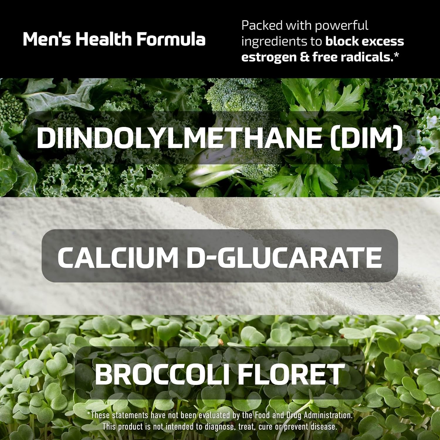 DI Supplemen fo Me 300m Estroge Blocke Aromatas Inhibito Extr Strengt Men¡¯ Hormon Balanc Fitnes Booste wit Diindolylmethan Plu CD Broccol Flore Gluten-Fre 6 Ct