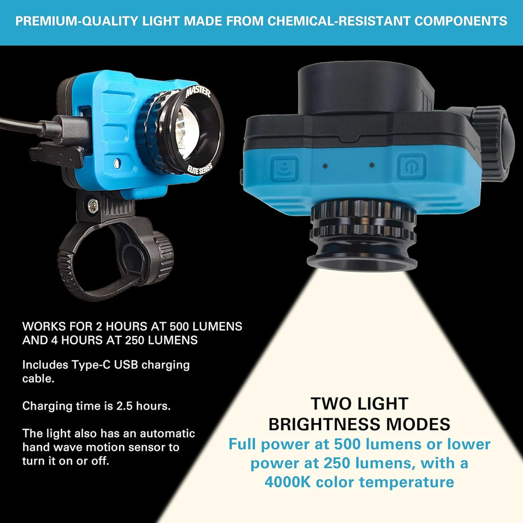Maste Elit Rechargeabl Spra Gu Moun Colo Matc Light 50 Lume LED CR 95 Replicate Natura Sunlight Illuminate Pain Surfac Sprayed Ensure Eve Coverag Automotiv Repai Coating