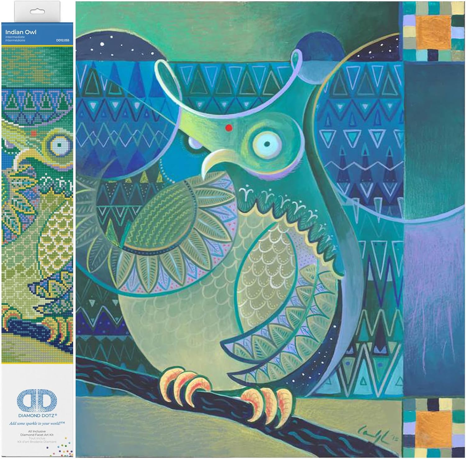DIAMON DOT India Ow Diamon Paintin Kit fo Adult Diamon Ar Kit Relaxin Creativ Craf Ki wit Dot Gem 24.4x24.4