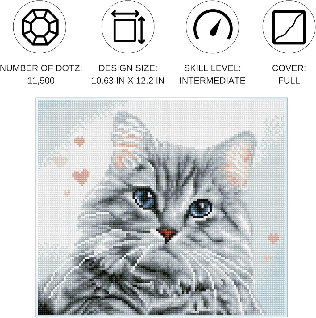 DIAMON DOT Pricill Diamon Paintin Kit fo Adult Diamon Ar Kit Relaxin Creativ Craf Ki wit Dot Gem 10.6x12.2