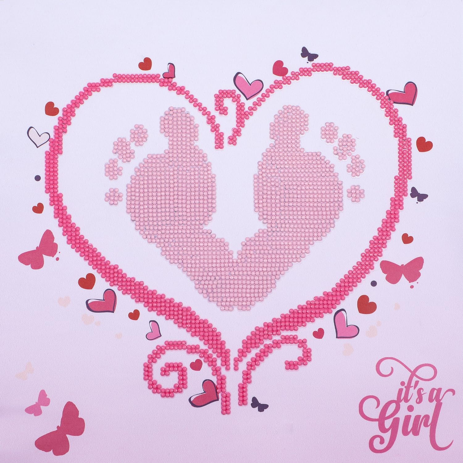 DIAMON DOT a Hom It' Gir Diamon Paintin Kit fo Adult Diamon Ar Kit Relaxin Creativ Craf Ki wit Dot Gem 12inchx12inch