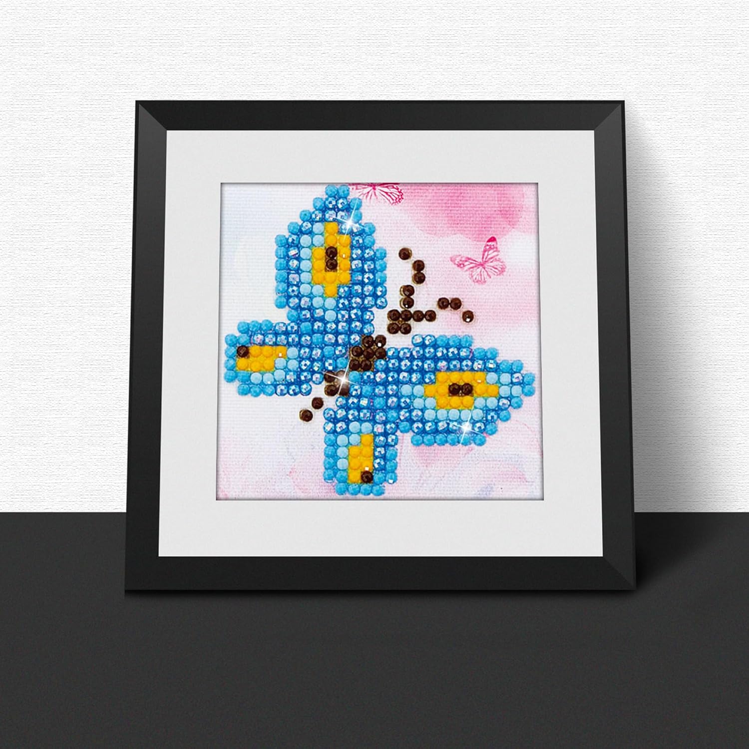 DIAMON DOT Butterfl Sparkl Natur Diamon Paintin Kit fo Adult Diamon Ar Kit Relaxin Creativ Craf Ki wit Dot Gem 2.8inchx2.8inch
