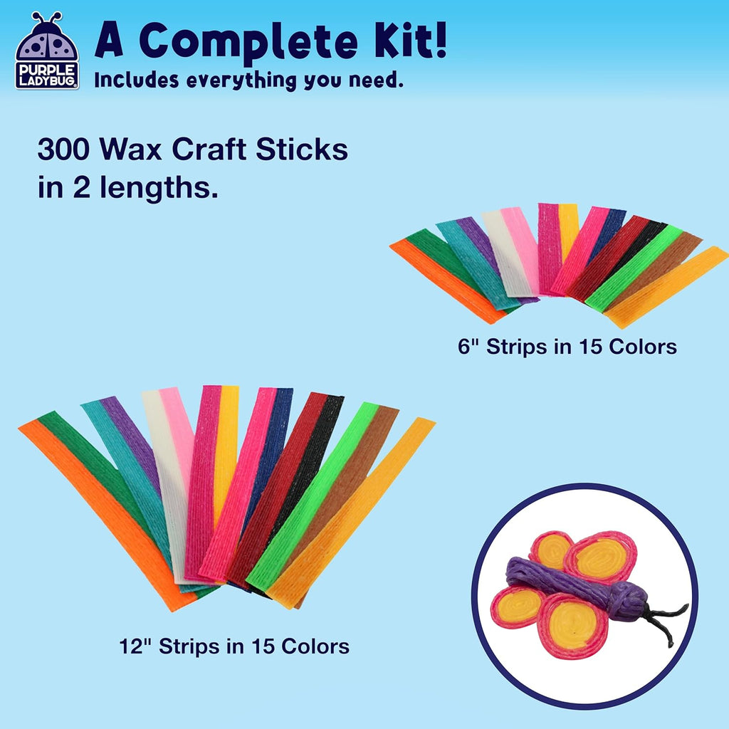 PURPL LADYBU Bendabl Wa Craf Stick fo Kid Christma Stockin Stuffers Campin Essentials Roa Tri Activities Trave Toy fo Toddler i Car Airplan Restauran 1 Colors 30 Pcs