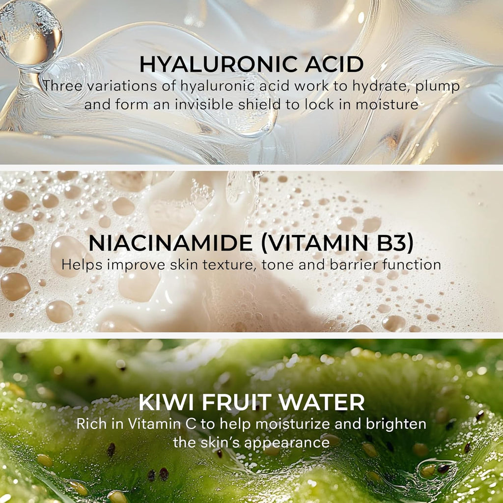 COSMEDI Surg Hyaluroni Aci Booste Seru Ultra-Hydratin Fac Seru wit Vitami Niacinamid Softens Brighten Moisturize Ski fo Fin Line Wrinkle 3 m  f oz