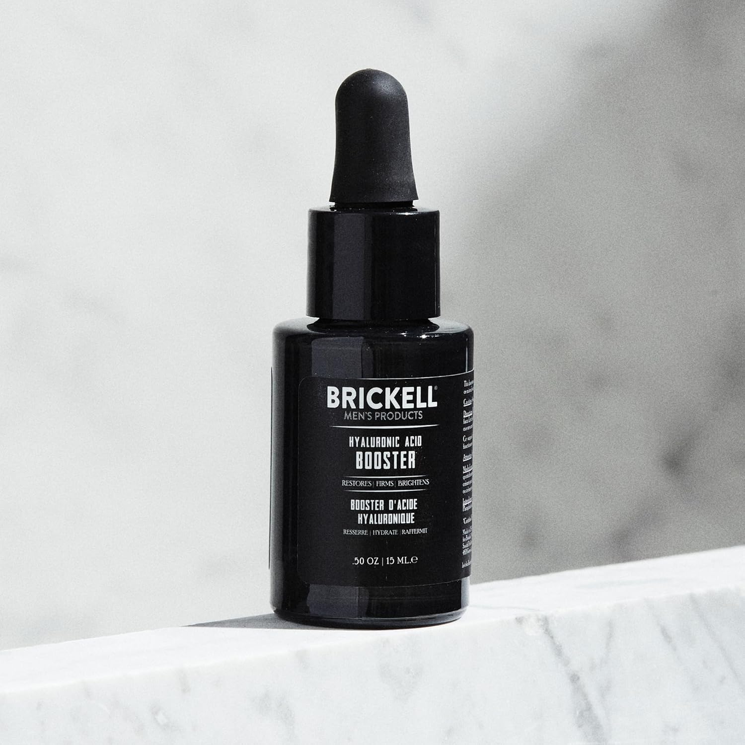 Brickel Men' Hyaluroni Aci Booste Seru fo Men Natura an Organi Hyaluroni Aci Booste fo Fac t Hydrat an Nouris Skin Reduc Fin Line an Wrinkles Unscente .5 Ounce