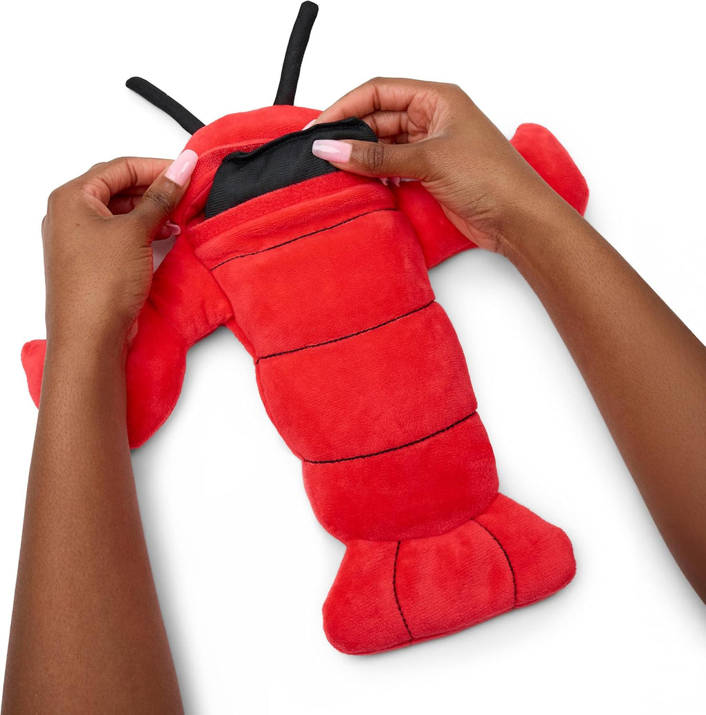 Menstruation Crustacean Lobster by Relatable, Funny Microwavable Heating Pad for Period Cramps, A Thoughtful Holiday Selft Care Gift or Stocking Stuffer for Teens, Women, and Friends