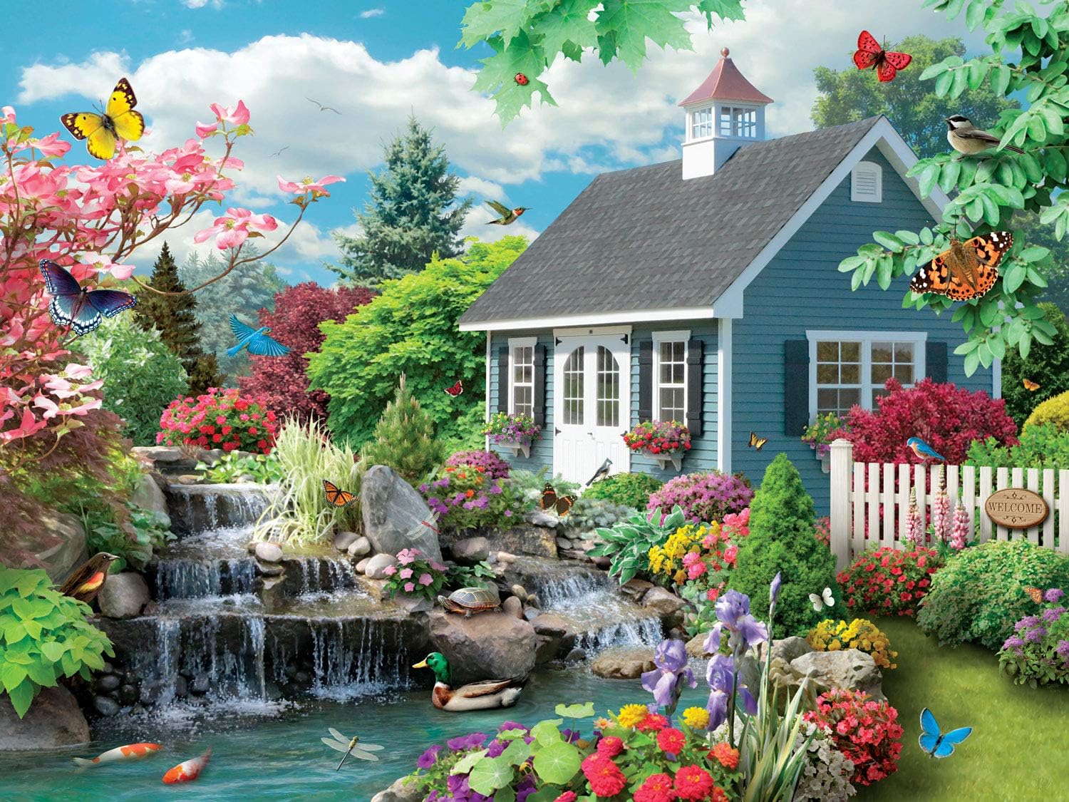 Bits and Pieces ¨C Large 300 Piece Jigsaw Puzzle for Adults ¨C Dream Landscape¡¯ by Artist Alan Giana - Jigsaw Puzzle, Completed Puzzle Size: 18inch x 24inch