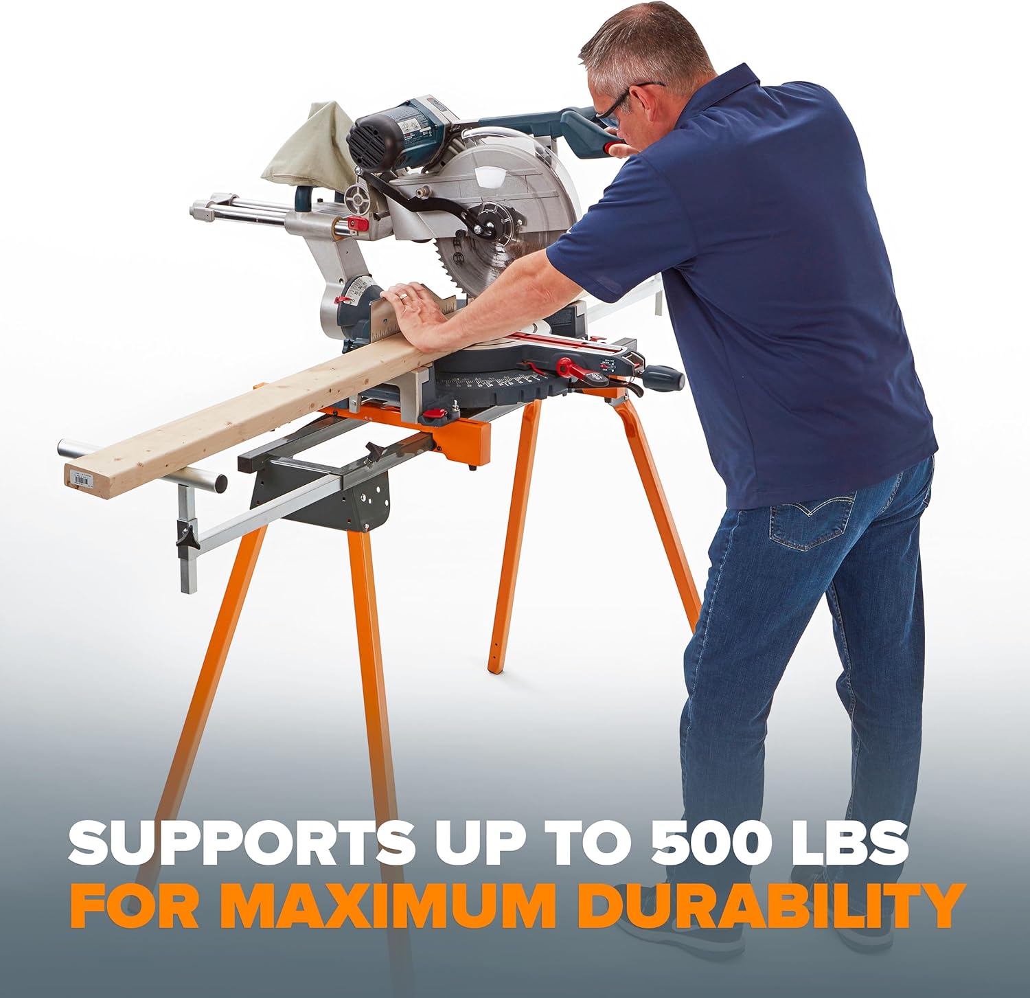 BOR Universa Mite Sa Stan wit Quic Releas Too Mountin System Portabl Mite Sa Stan 50 Lb Ma Weigh Loa 34-inc Heigh wit Outrigge Arm U t 11 Inche PM-4000 Orange
