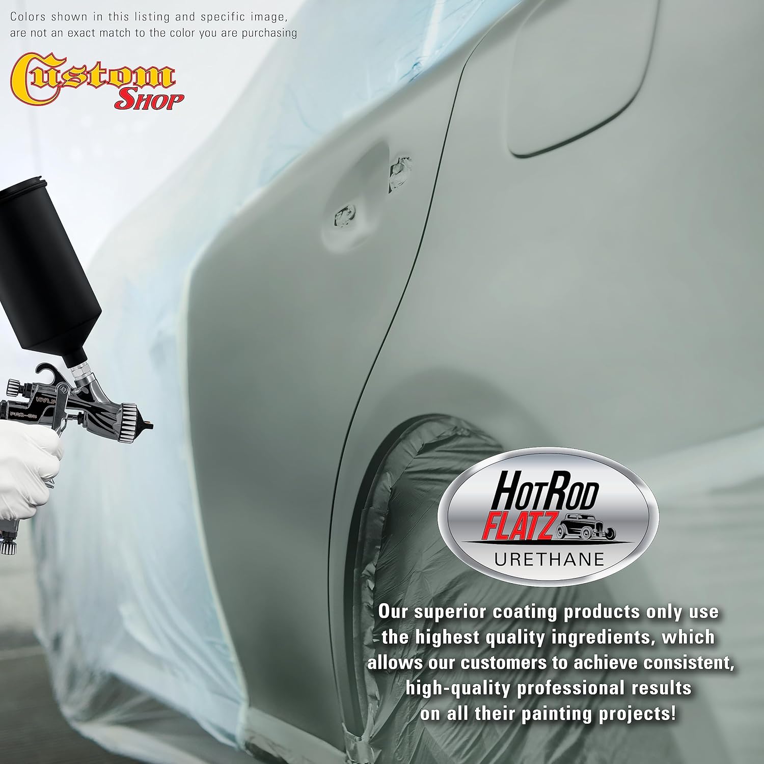 Custo Sho Slat Gree Metalli Ho Ro Flat Fla Matt Sati Urethan Aut Pain Complet Gallo Pain Ki Professiona Lo Shee Automotive Ca Truc Coating 4: Mi Ratio