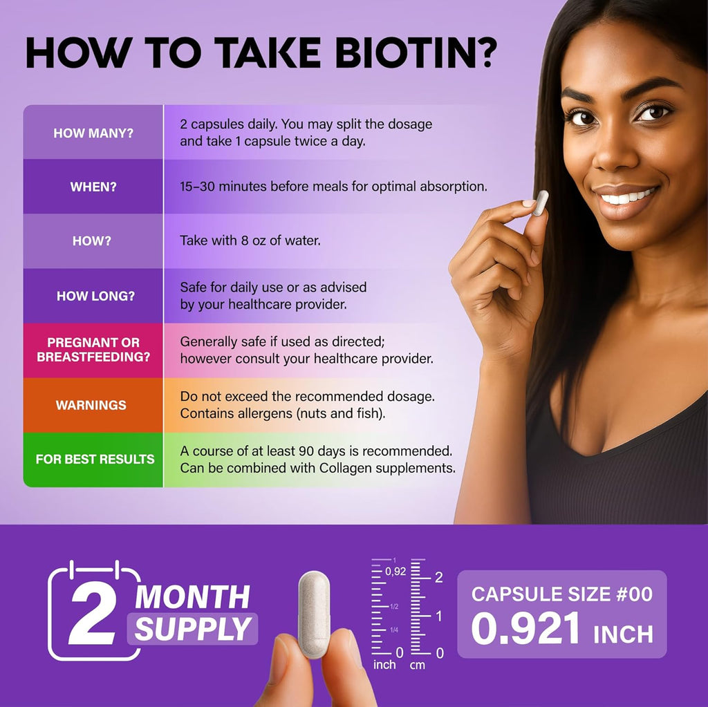 Bioti Collage Hyaluroni Aci Kerati Clinicall Teste Supplemen Hai Growt Support Ski Nail 2500 mc Vitamin B2 B3 B B B Mad i US Wome Me 12 Capsules