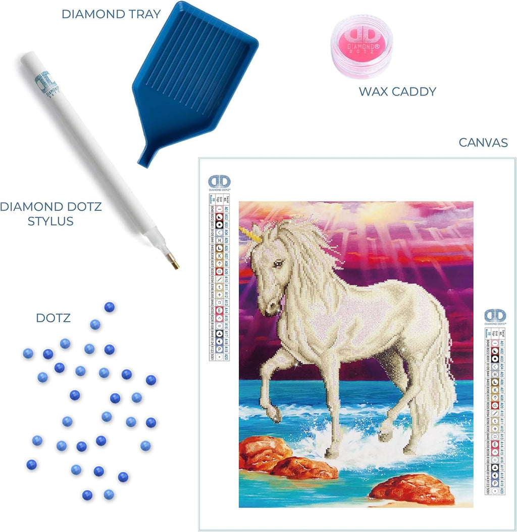 DIAMON DOT Magica Unicor Mystica Diamon Paintin Kit fo Adult Diamon Ar Kit Relaxin Creativ Craf Ki wit Dot Gem 30.3inchx20.1inch