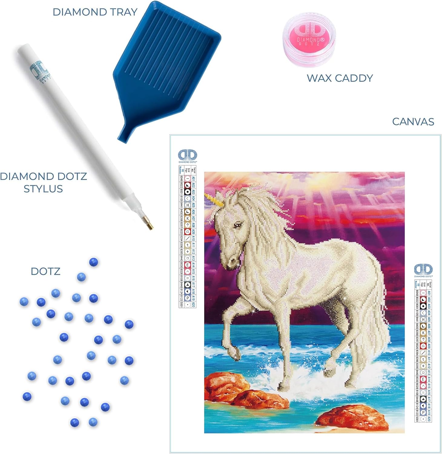 DIAMON DOT Magica Unicor Mystica Diamon Paintin Kit fo Adult Diamon Ar Kit Relaxin Creativ Craf Ki wit Dot Gem 30.3inchx20.1inch