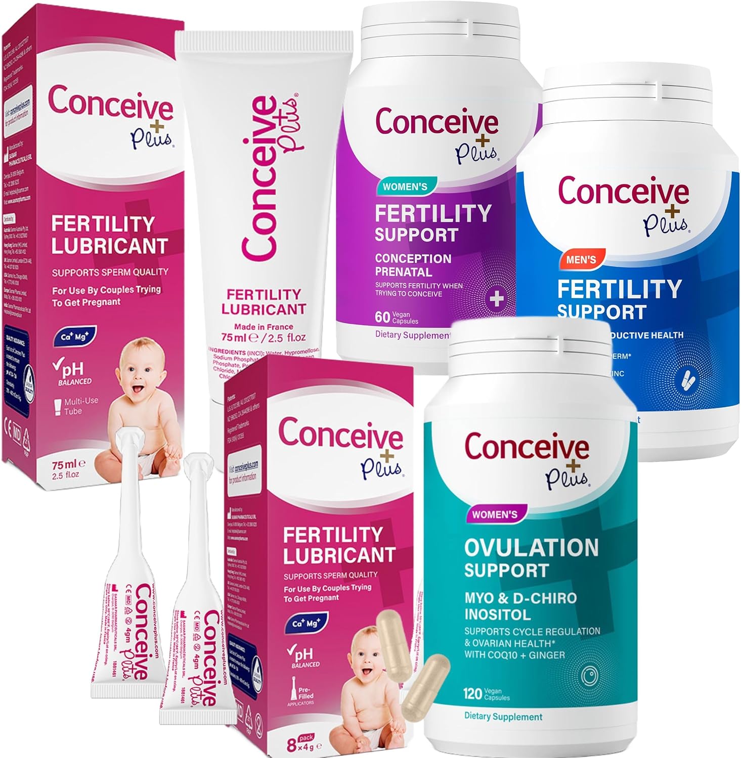 CONCEIV PLU Complet Fertilit Bundl Tryin T Conceiv Couple Ki TT Fertilit Supplement an Sper Friendl Lubricants