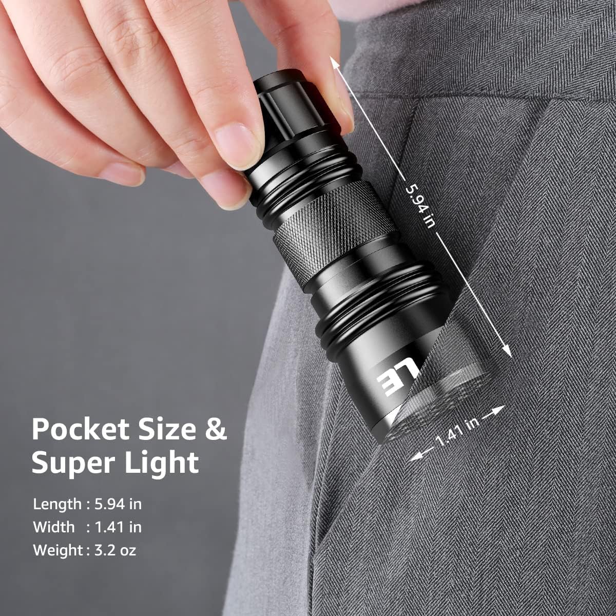 L Blac Ligh Flashlight Smal U Light wit 2 LEDs 395nm Ultraviole Ligh Detecto fo Invisibl In Pens Pe Do Ca Urin Stai an More AA Batterie Included