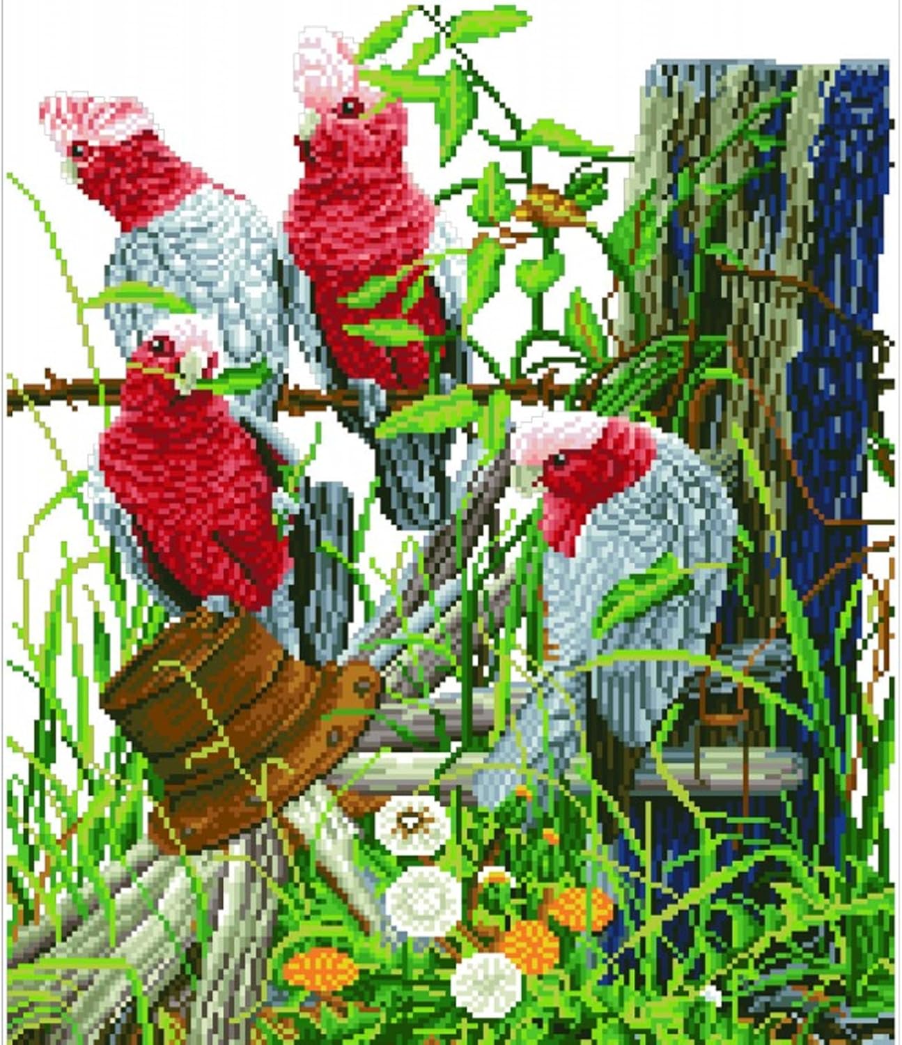DIAMON DOT Gala Quarte Bir Diamon Paintin Kit fo Adult Diamon Ar Kit Relaxin Creativ Craf Ki wit Dot Gem 22.4inchx18.5inch