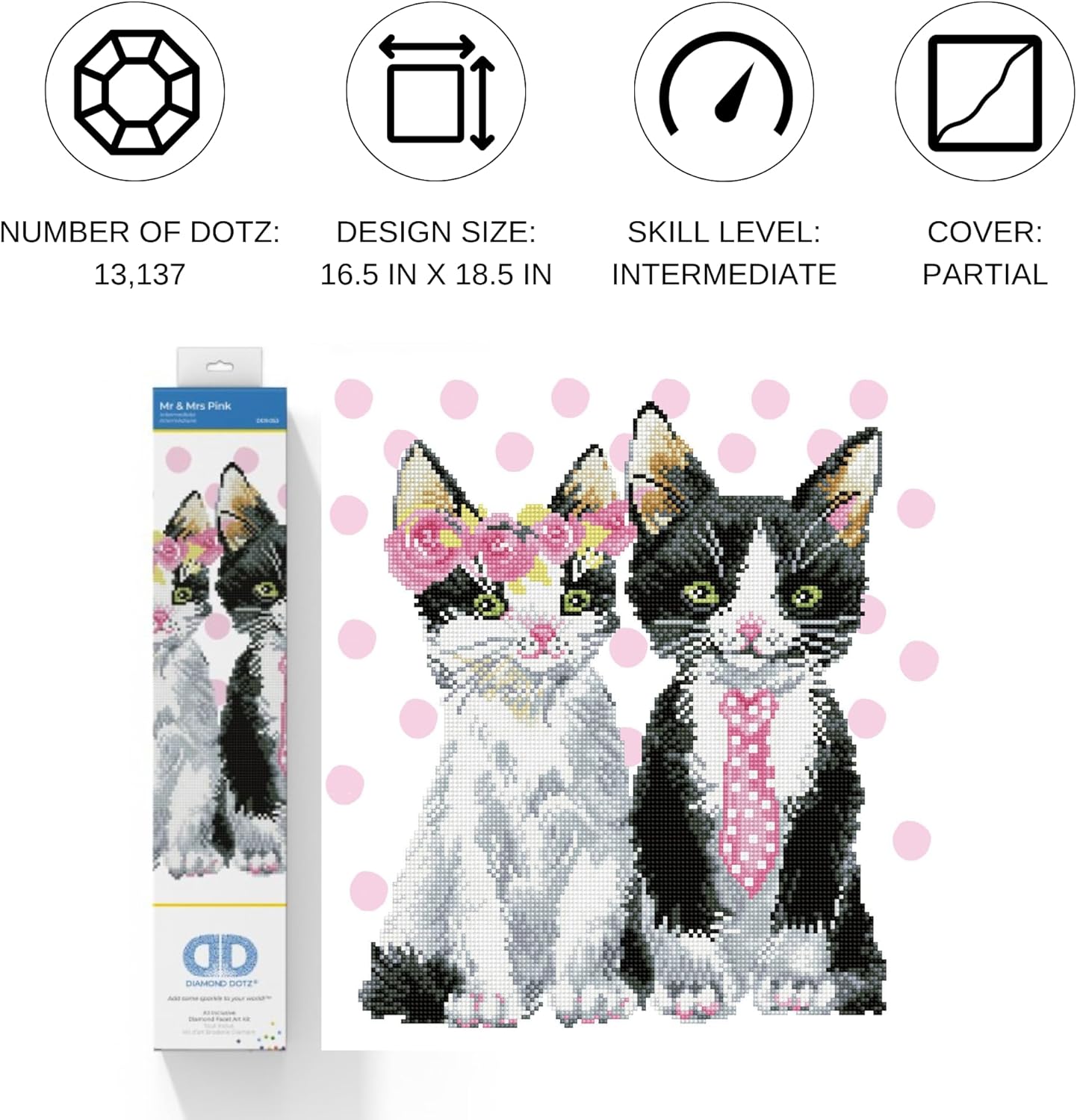 DIAMON DOT M Mr Pin Ca Diamon Paintin Kit fo Adult Diamon Ar Kit Relaxin Creativ Craf Ki wit Dot Gem 16.5inchx18.5inch
