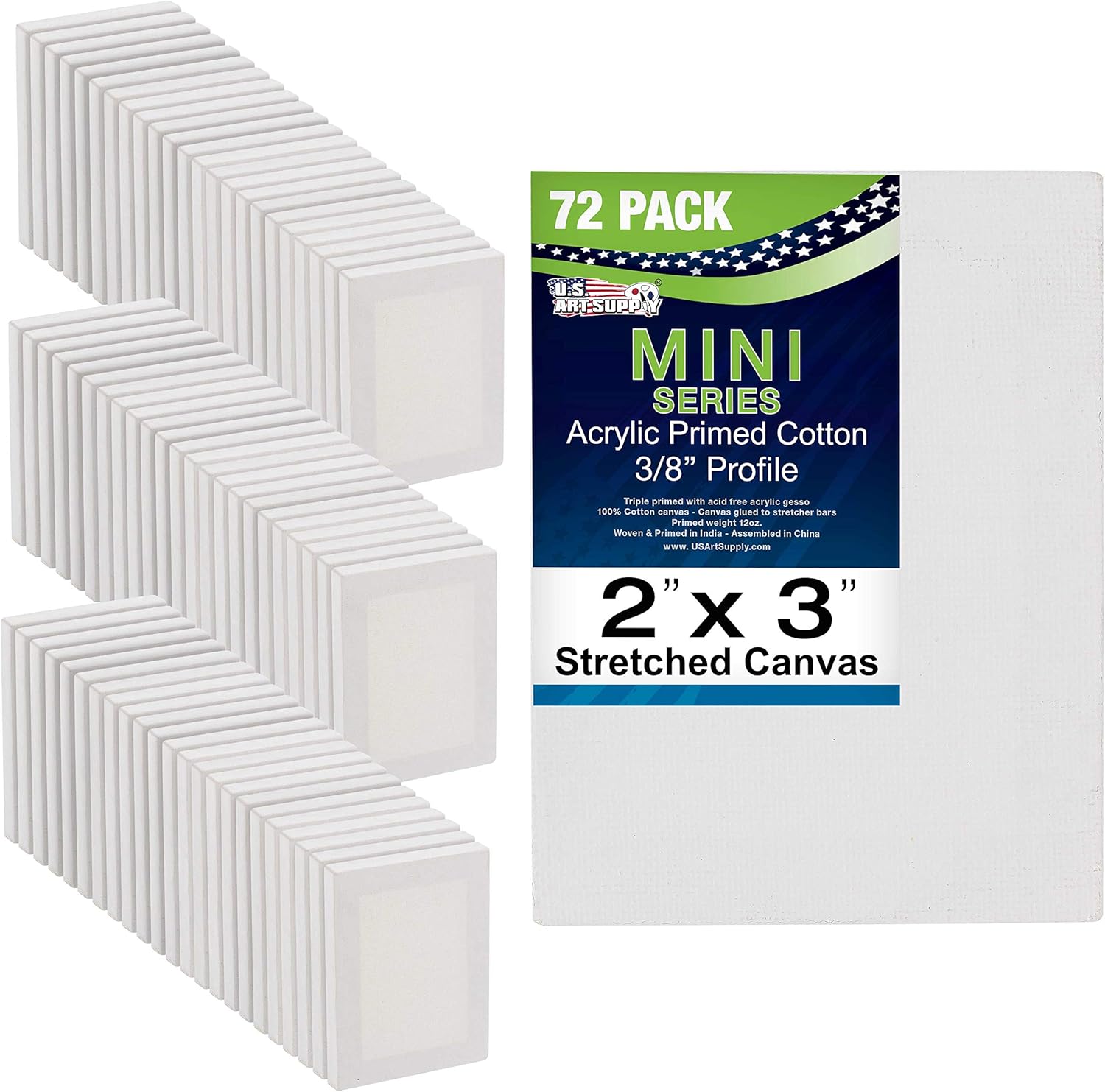 U.S Ar Suppl 2x Min Canvase fo Painting 7 Pac Bul Smal Stretche Artis Canva Professiona Prime Idea fo Art Crafts