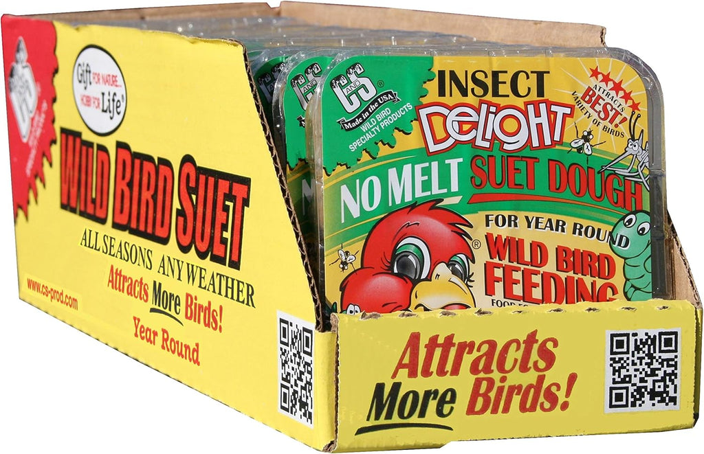 C&S Insect Delight No Melt Suet Dough, 12/pack 11.75 Ounces