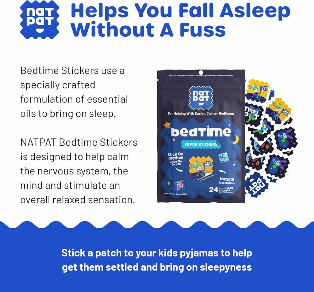 NATPA Sleep Patc Be Tim Sticker fo Kid Slee Promotin Patc Non-Toxi Solutio fo Bette Slee Chemica Dru Free Melatoni Fre Buz Patc Natura Patc (2 Pack)