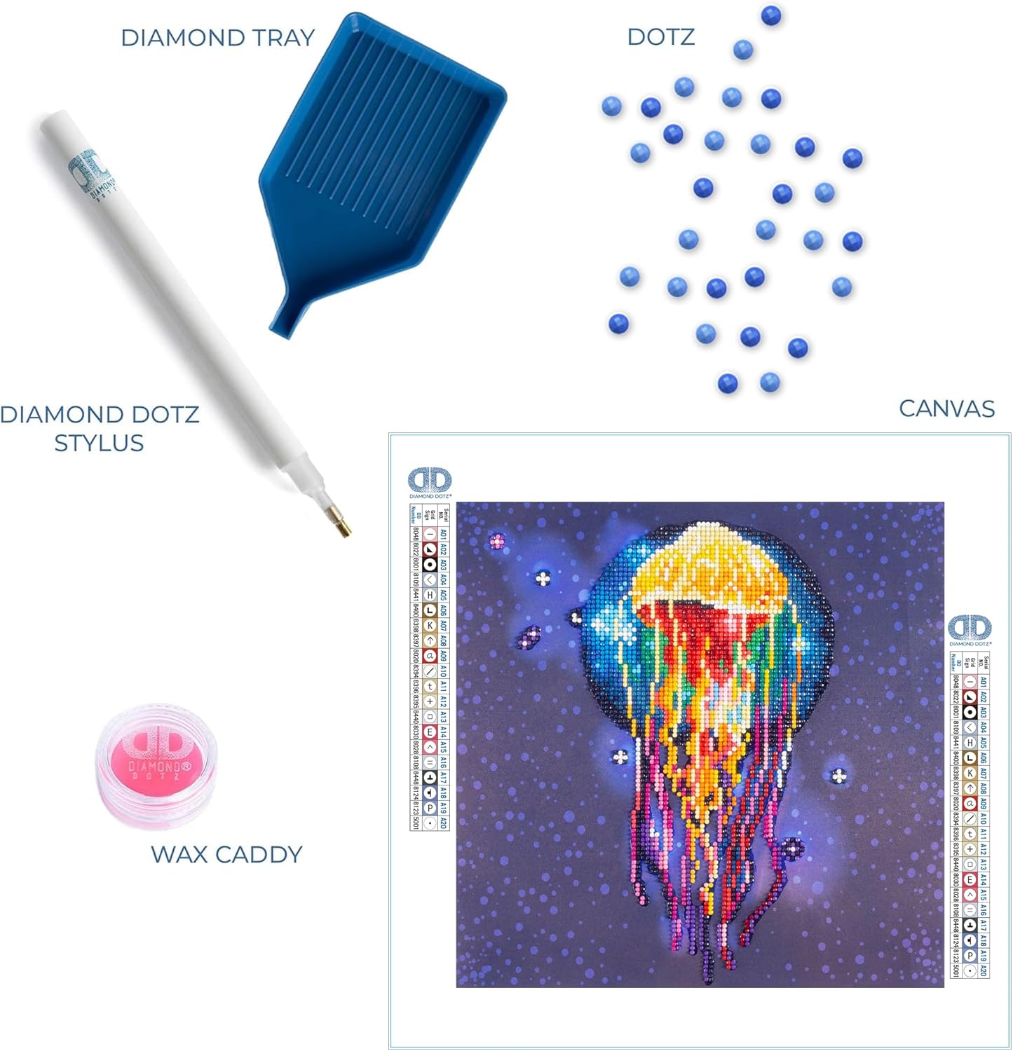 DIAMON DOT a Hom Jellyfis Diamon Paintin Kit fo Adult Diamon Ar Kit Relaxin Creativ Craf Ki wit Dot Gem 12x12
