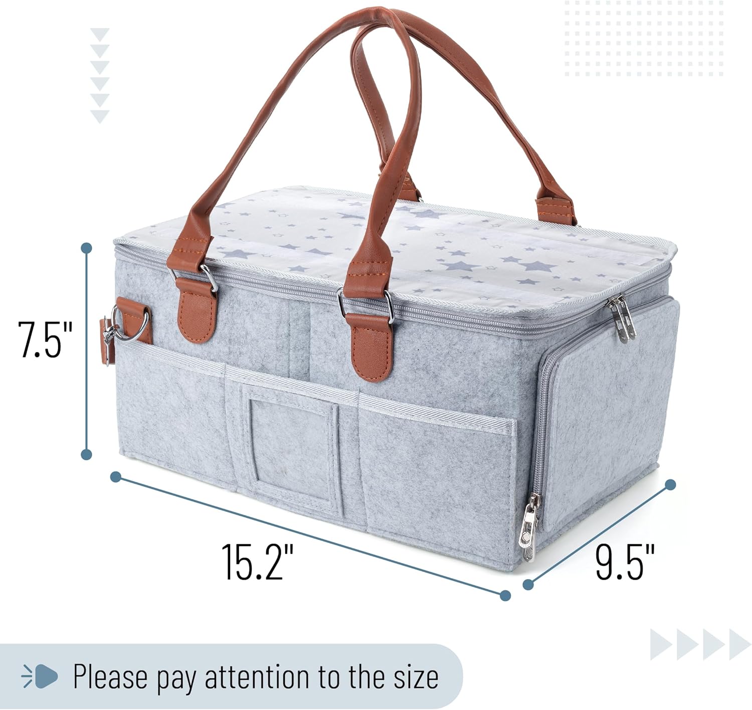 Bab Diape Cadd Organize wit Lid Bab Organizer Diape Cadd wit Lid