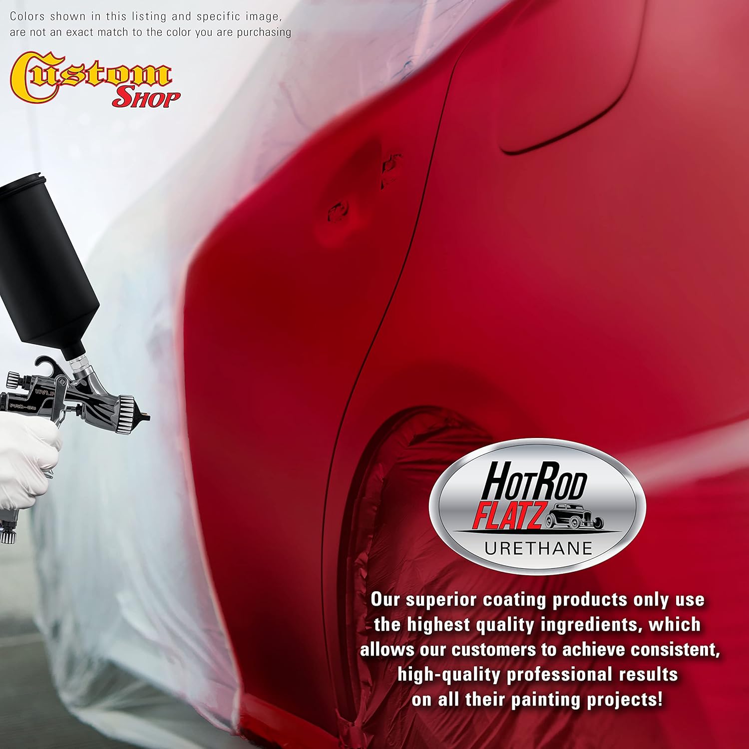 Custo Sho Vipe Re Ho Ro Flat Fla Matt Sati Urethan Aut Pain Complet Gallo Pain Ki Professiona Lo Shee Automotive Ca Truc Coating 4: Mi Ratio