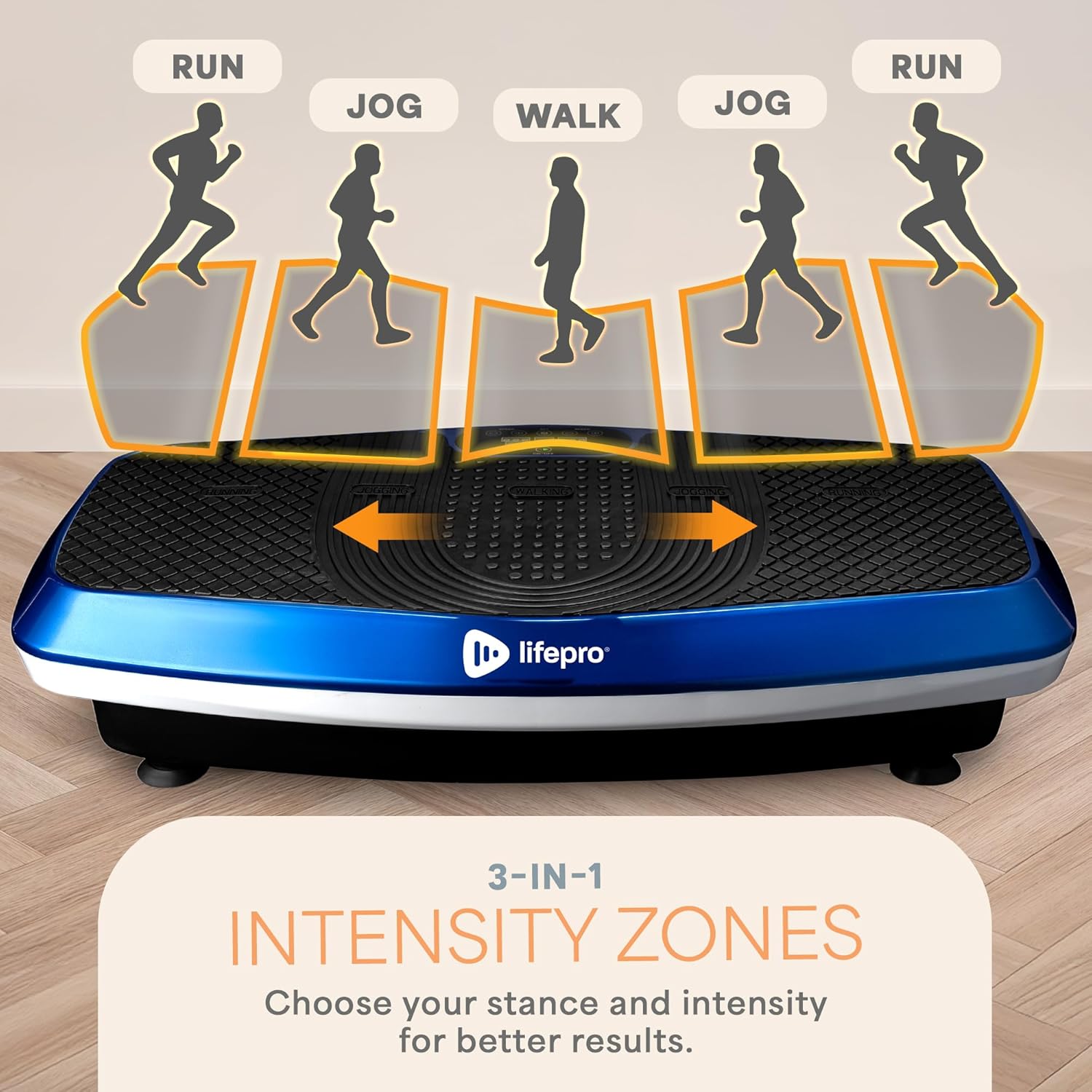 Lifepro Hovert 3D Heavy Duty Vibration Plate Machine ¨C Sturdy Dual Motor Platform with Lateral & 3D Motion ¨C Full Body Workout for Strength, Balance, Recovery & Circulation