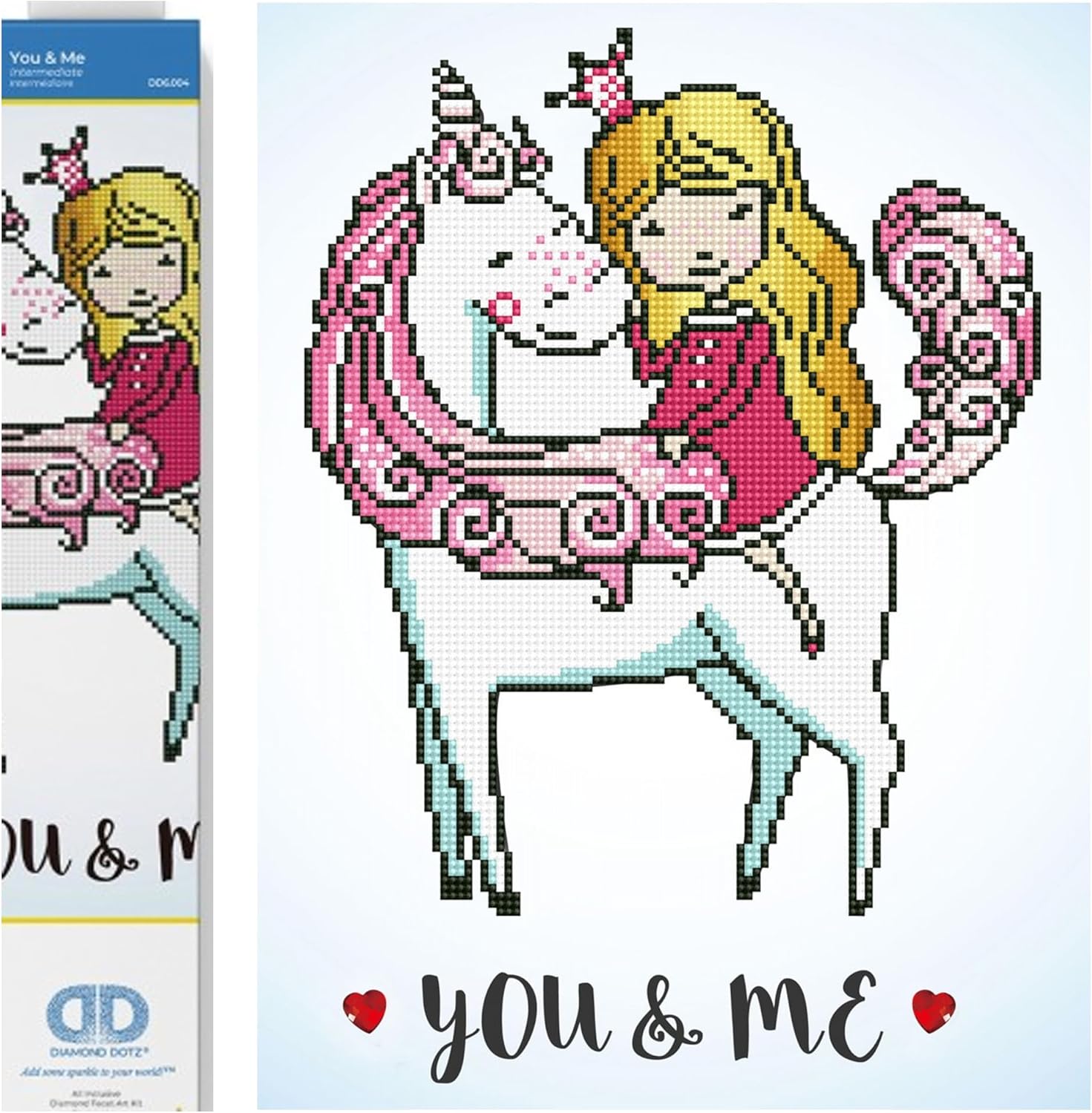 Diamon Dot Yo M Unicor Diamon Paintin Kit fo Adult Diamon Ar Kit Relaxin Creativ Craf Ki wit Dot Gem 15.7inchx11.8inch