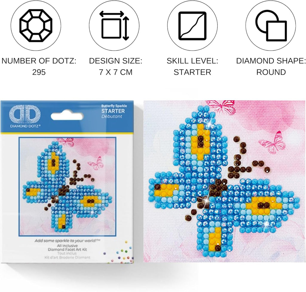 DIAMON DOT Butterfl Sparkl Natur Diamon Paintin Kit fo Adult Diamon Ar Kit Relaxin Creativ Craf Ki wit Dot Gem 2.8inchx2.8inch