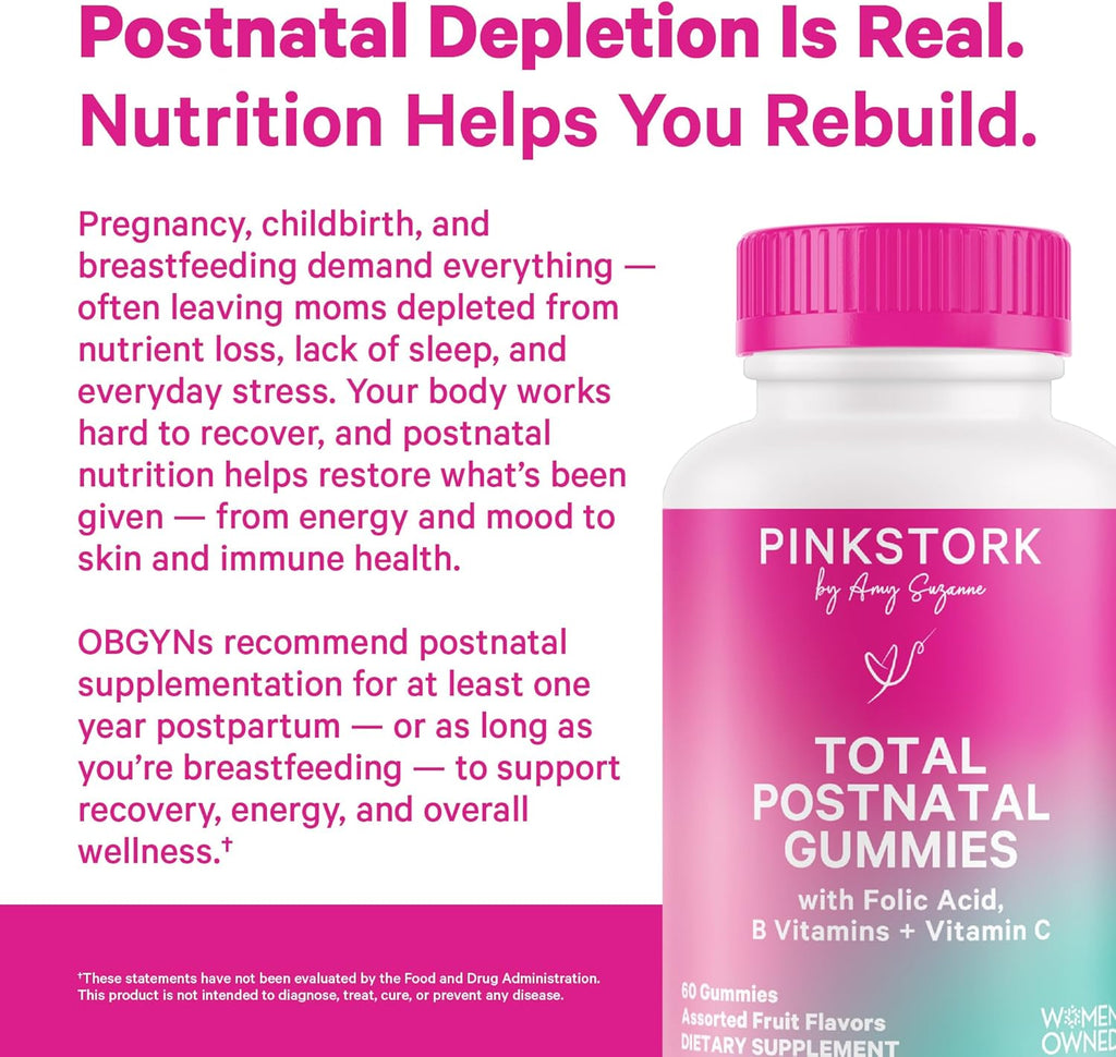 Pin Stor Tota Postnata Vitami Gummie Multivitami fo Postpartu Recover an Lactatio Suppor Foli Acid B6 Vitami  Postpartu Essential 6 Gumm Vitamins