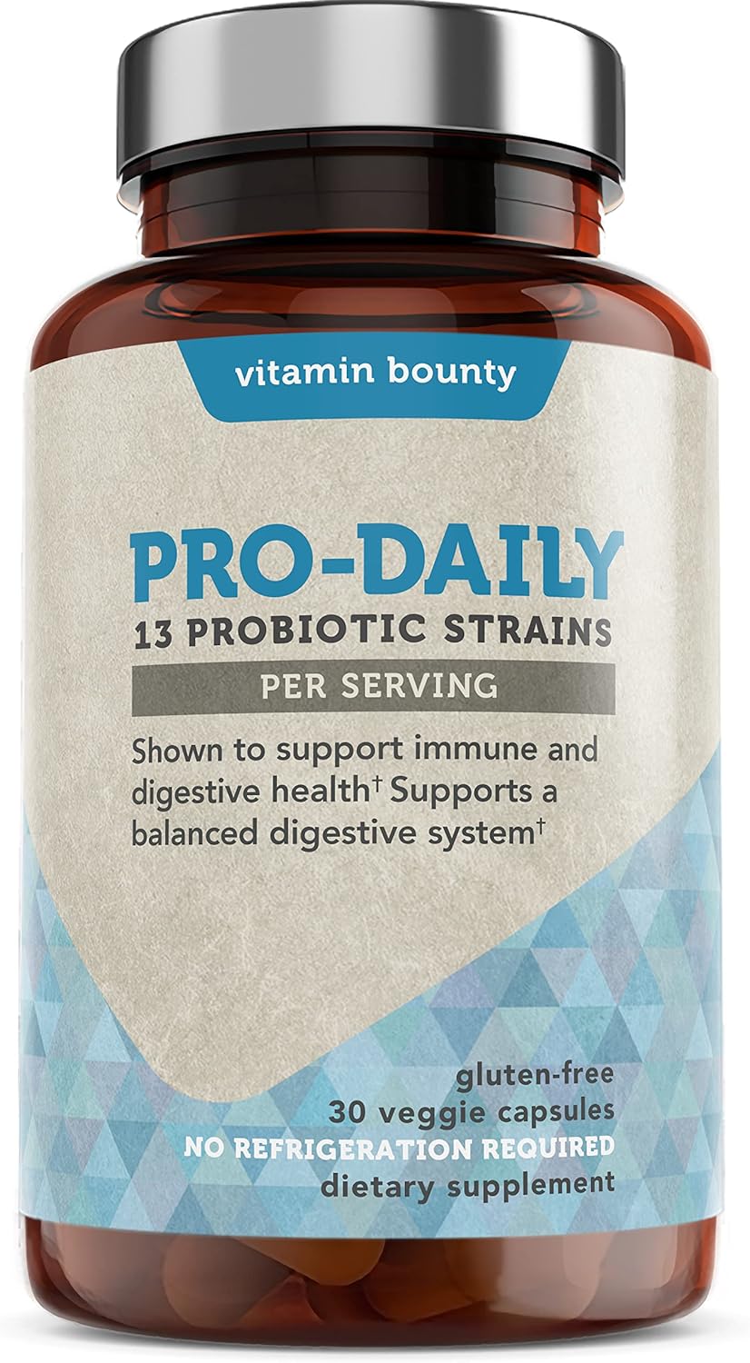 Vitami Bount Pro-Dail Probioti Billio CF 1 Strain wit Lactobacillu Acidophilu Bifidobacteriu fo Digestiv Healt Probiotic fo Me Wome Gu Healt Support