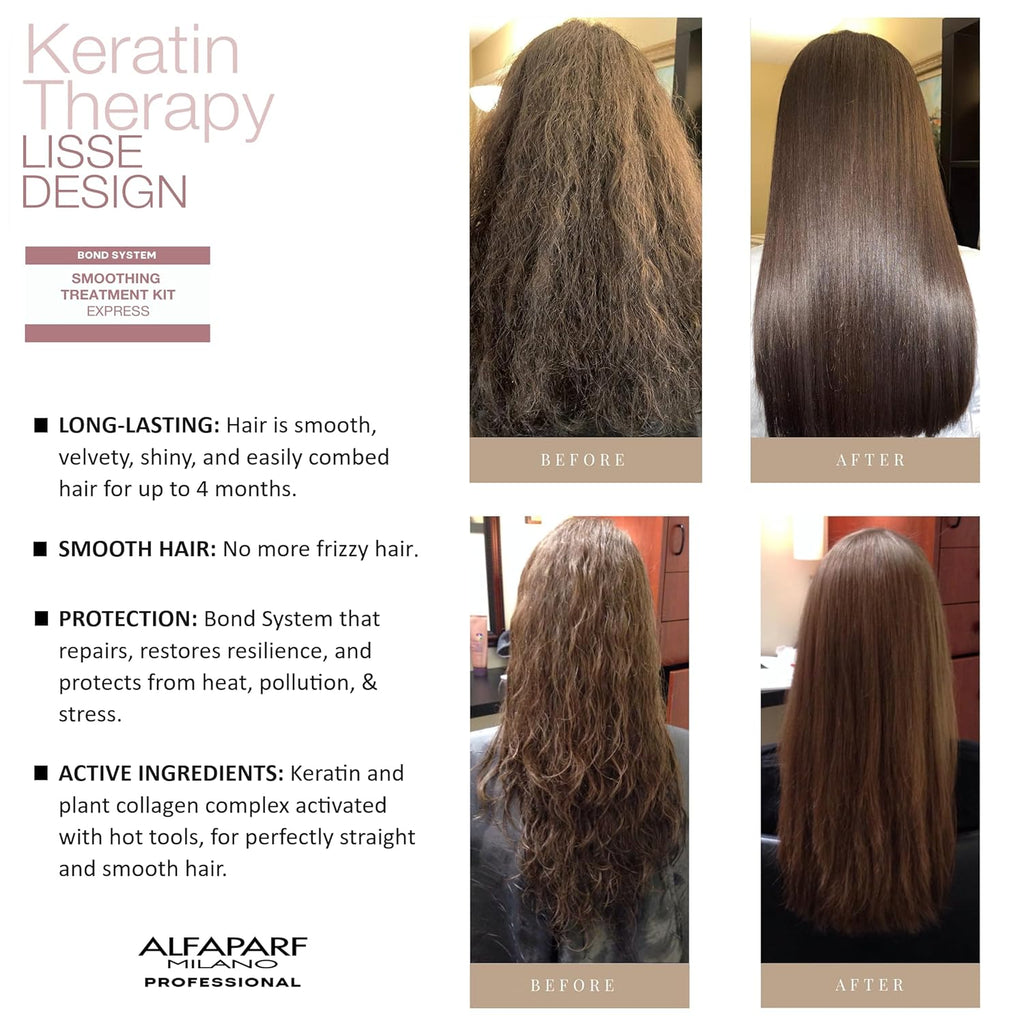 ALFAPAR MILAN Hom Kerati Hai Treatmen Liss Desig Expres Brazilia Hai Straightenin an Smoothin Formaldehyd Fre Sulfat Free