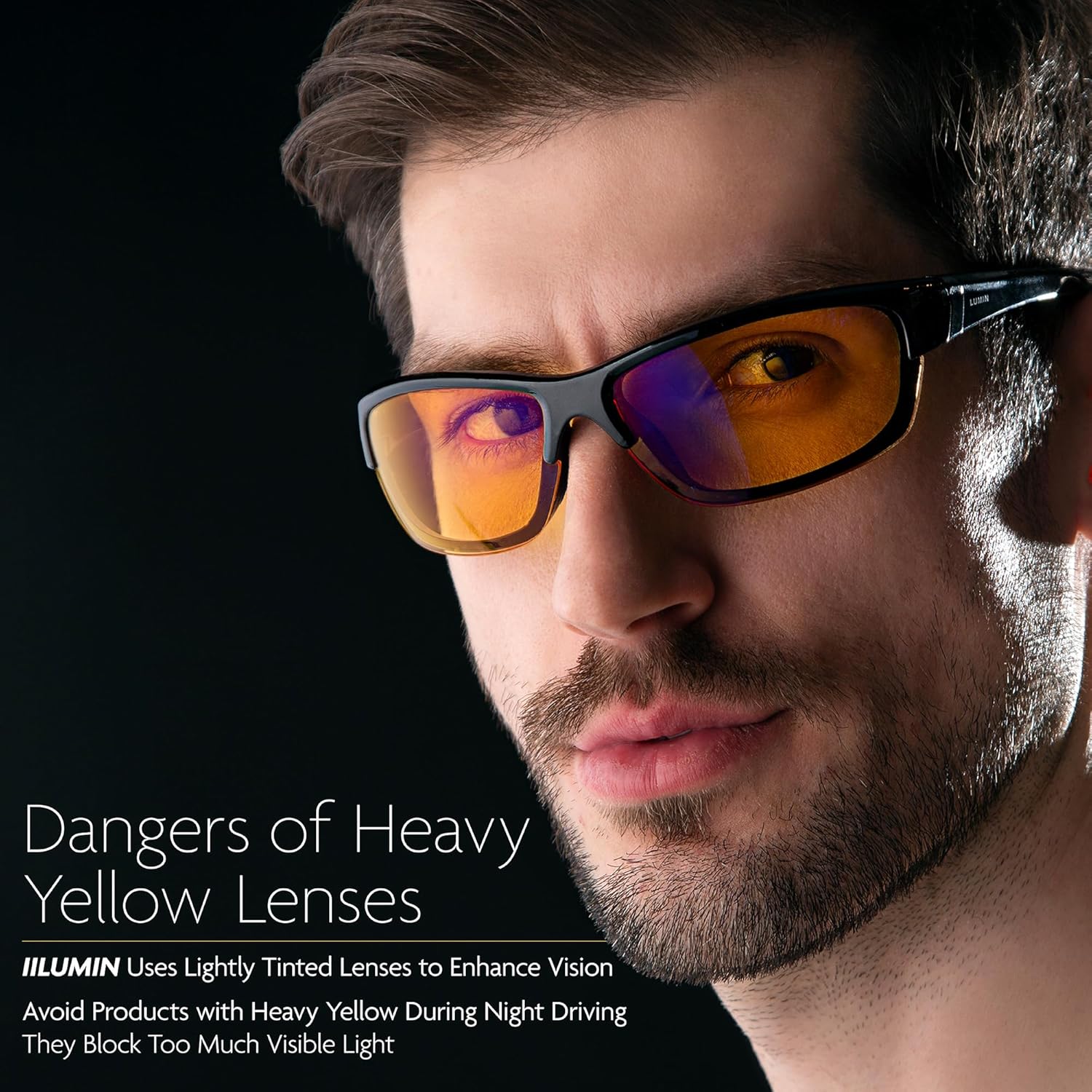 Illumin Night Driving Glasses Vector - Improve Road Safety with Outdoor Night Vision Lenses, Improved Contrast and Anti-glare