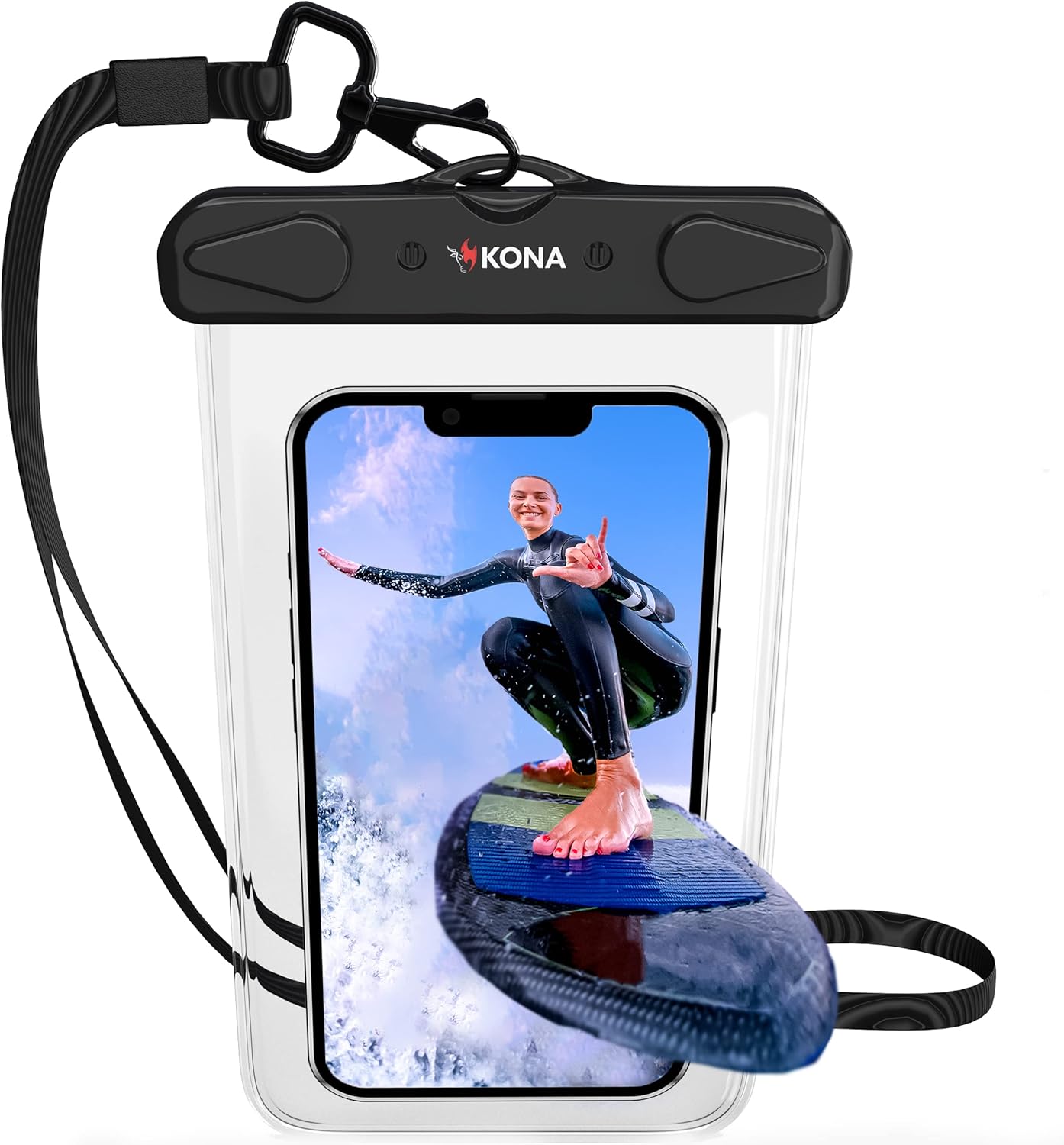 Submariner Large Waterproof Phone Pouch - Heavy/Duty Floating Universal Waterproof Case for Apple iPhone 11 X 8 7 Pro Samsung S20 S10 S9 S8 Note Pixel LG Sony & More