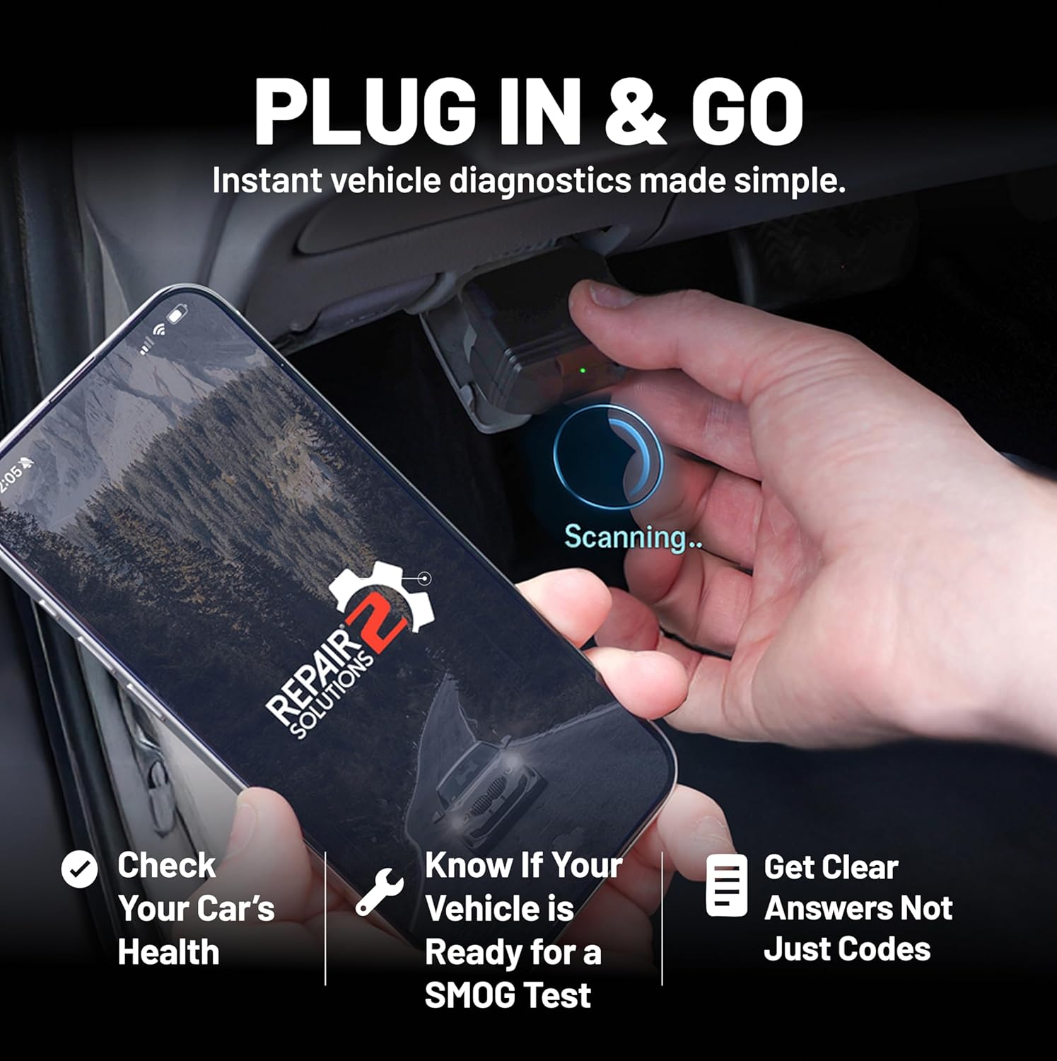 Innov 100 Bluetoot OBD Scanne fo iPhon Androi Predic Ca Problem Befor The Happe N Subscription Detec Chec Engine ABS SR Issue fo Car 1996+