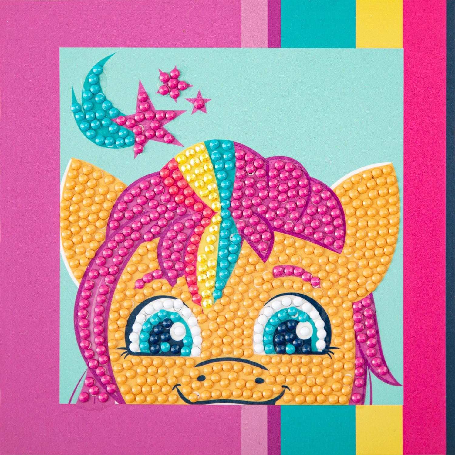 DIAMON DOT Alway Sunny Diamon Paintin Kit fo Kid Diamon Ar Kit Relaxin Creativ Craf Ki wit Dot Gem 5.1inchx5.1inch