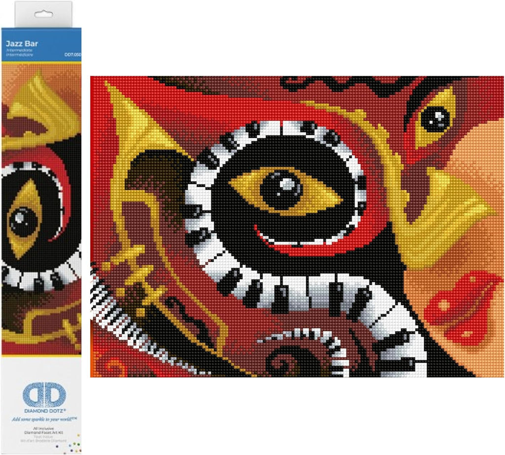 DIAMON DOT Jaz Ba Musi Diamon Paintin Kit fo Adult Diamon Ar Kit Relaxin Creativ Craf Ki wit Dot Gem 16inchx12inch