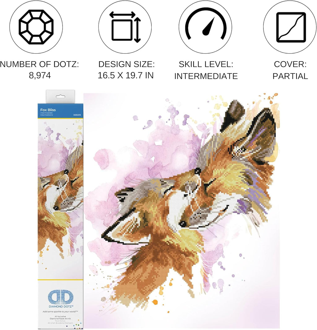 DIAMON DOT Fo Blis Anima Diamon Paintin Kit fo Adult Diamon Ar Kit Relaxin Creativ Craf Ki wit Dot Gem 16inchx20inch