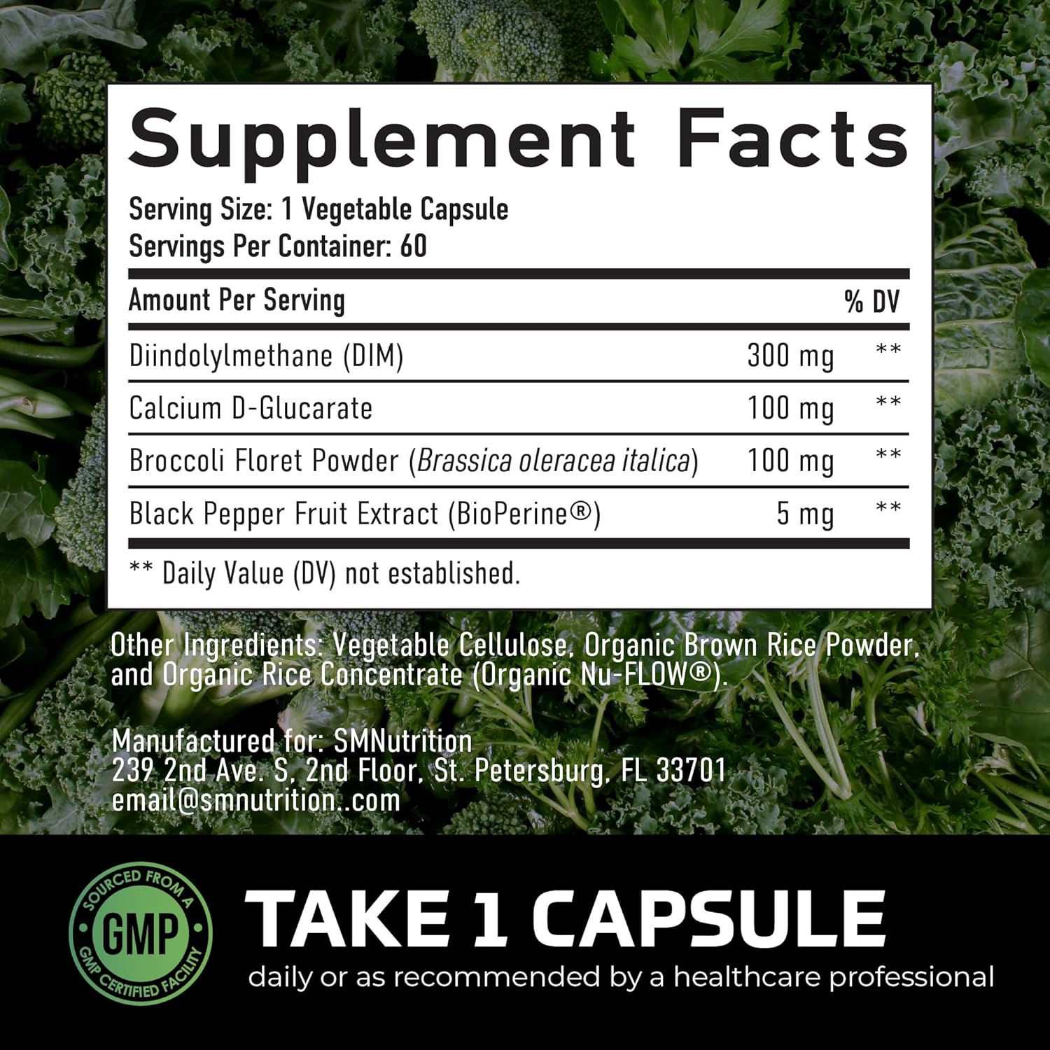 DI Supplemen fo Me 300m Estroge Blocke Aromatas Inhibito Extr Strengt Men¡¯ Hormon Balanc Fitnes Booste wit Diindolylmethan Plu CD Broccol Flore Gluten-Fre 6 Ct